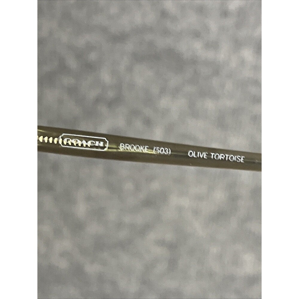 Coach Brooke (503) Olive Tortoise Rectangular Eye… - image 5